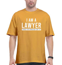 Load image into Gallery viewer, Lawyer Oversized T-Shirt for Men-Golden Yellow-Ektarfa.online
