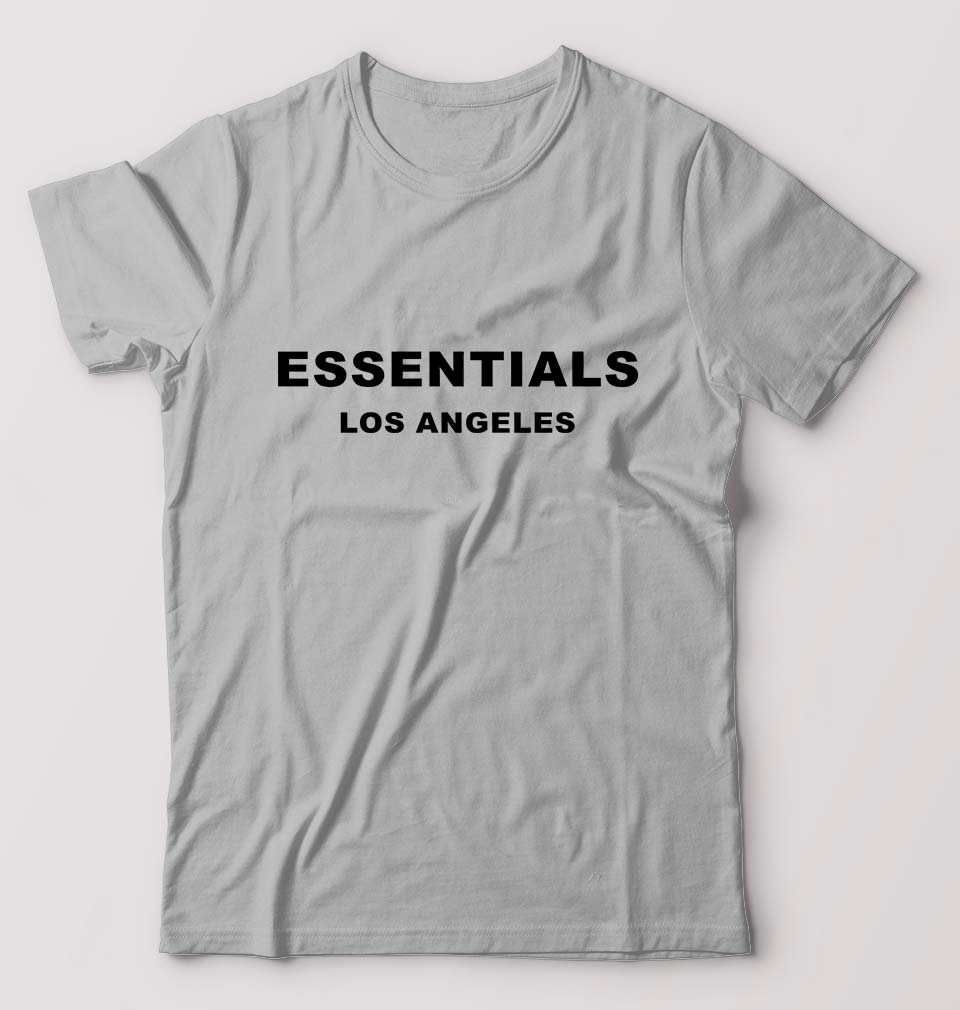 Essentials T-Shirt for Men-Grey Melange-Ektarfa.online