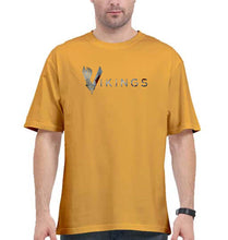 Load image into Gallery viewer, Vikings Oversized T-Shirt for Men-Golden Yellow-Ektarfa.online
