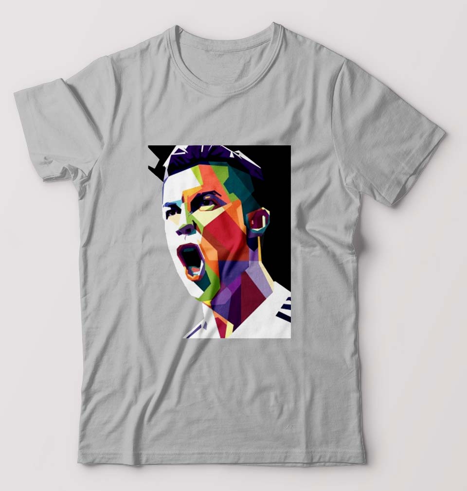 Cristiano Ronaldo CR7 T-Shirt for Men-Grey Melange-Ektarfa.online