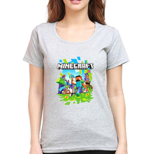 Load image into Gallery viewer, Minecraft T-Shirt for Women-Grey Melange-Ektarfa.online

