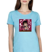 Load image into Gallery viewer, Monkey D. Luffy T-Shirt for Women-Light Blue-Ektarfa.online
