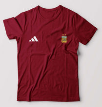 Load image into Gallery viewer, Argentina Football T-Shirt for Men-Maroon-Ektarfa.online
