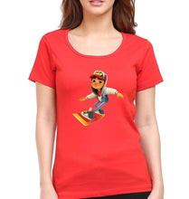 Load image into Gallery viewer, Subway Surfers T-Shirt for Women-Red-Ektarfa.online
