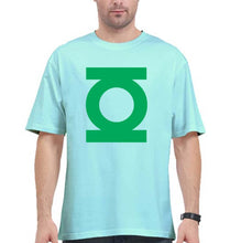 Load image into Gallery viewer, Green Lantern Superhero Oversized T-Shirt for Men-Mint-Ektarfa.online
