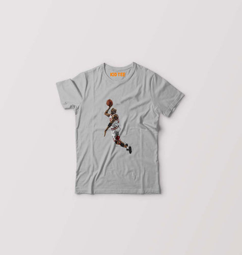Michael Jordan Kids T-Shirt for Boy/Girl-Grey-Ektarfa.online