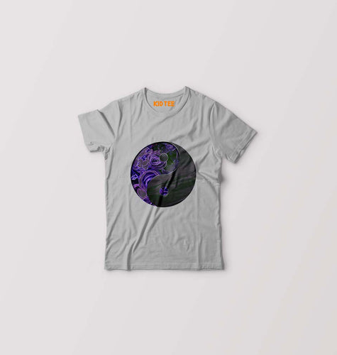 Yin Yang Kids T-Shirt for Boy/Girl-Grey-Ektarfa.online