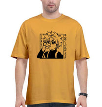 Load image into Gallery viewer, Killua Zoldyck Oversized T-Shirt for Men-Golden Yellow-Ektarfa.online
