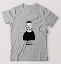 Load image into Gallery viewer, Justin Timberlake T-Shirt for Men-Grey Melange-Ektarfa.online
