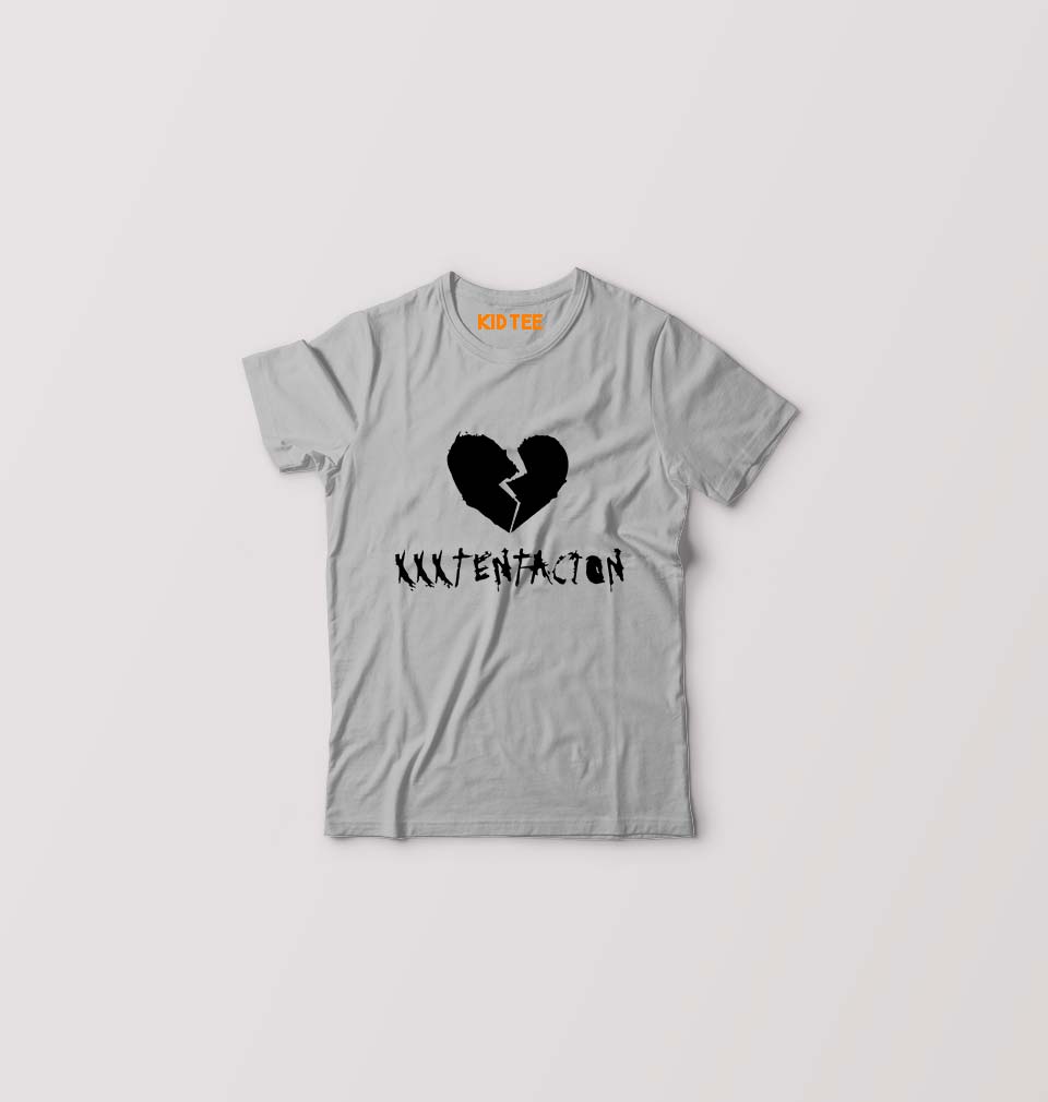 XXXtentacion Kids T-Shirt for Boy/Girl-Grey-Ektarfa.online