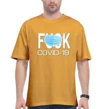 Load image into Gallery viewer, Covid 19 Oversized T-Shirt for Men-Golden Yellow-Ektarfa.online
