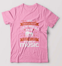 Load image into Gallery viewer, Music T-Shirt for Men-Light Baby Pink-Ektarfa.online

