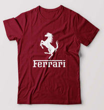 Load image into Gallery viewer, Ferrari F1 T-Shirt for Men-S(38 Inches)-Maroon-Ektarfa.online
