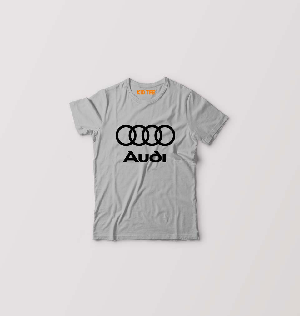 Audi Kids T-Shirt for Boy/Girl-Grey-Ektarfa.online