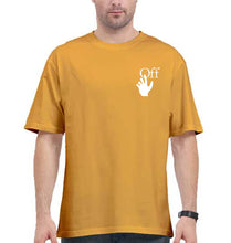 Load image into Gallery viewer, off white Oversized T-Shirt for Men-Golden Yellow-Ektarfa.online
