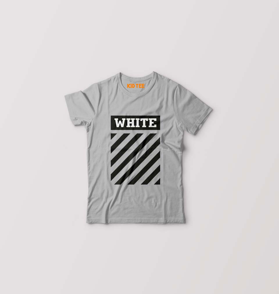 off white Kids T-Shirt for Boy/Girl-Grey-Ektarfa.online