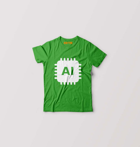 Artificial intelligence (AI) Kids T-Shirt for Boy/Girl-Flag Green-Ektarfa.online