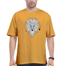 Load image into Gallery viewer, Lion Oversized T-Shirt for Men-Golden Yellow-Ektarfa.online
