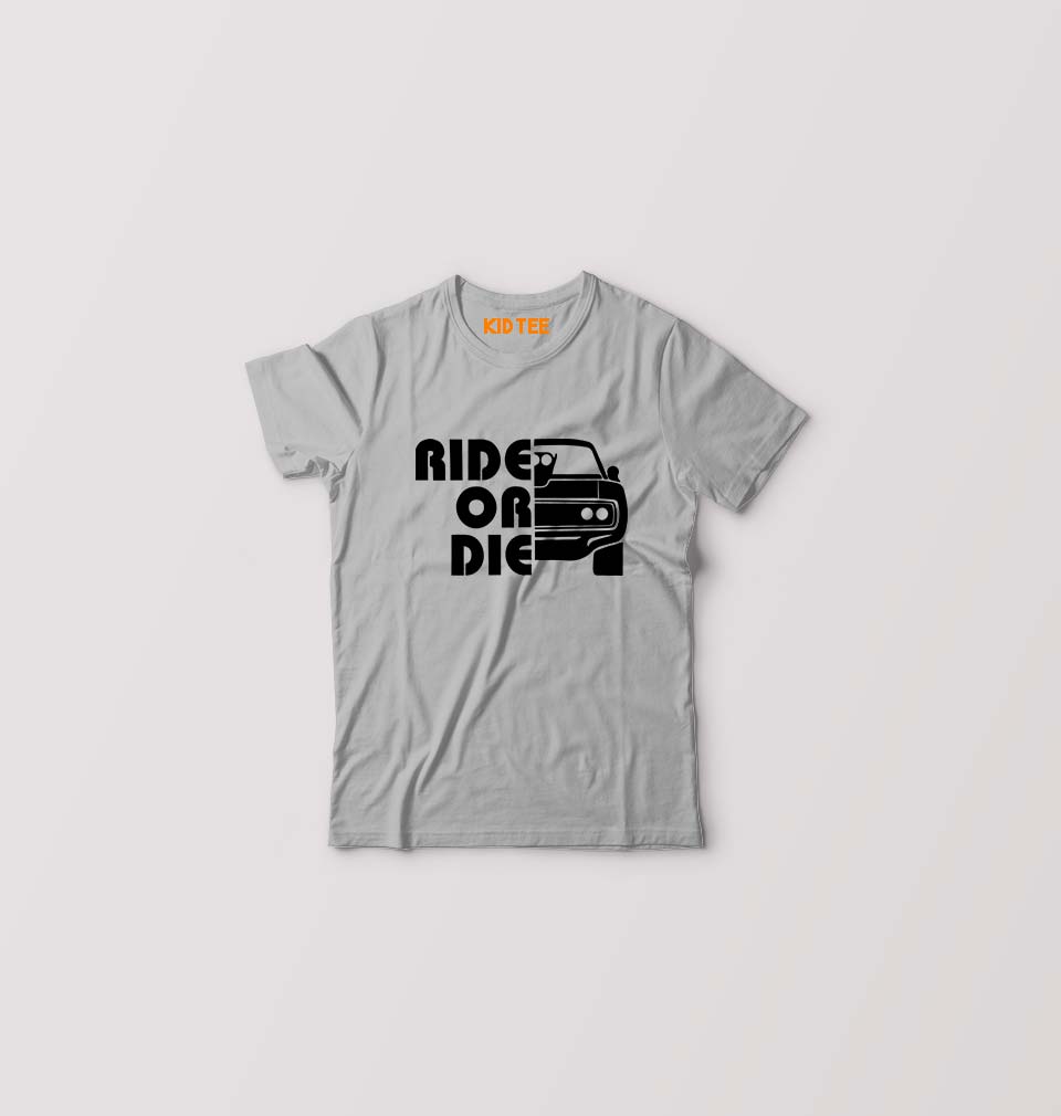 Fast & Furious Ride or Die Kids T-Shirt for Boy/Girl-Grey-Ektarfa.online