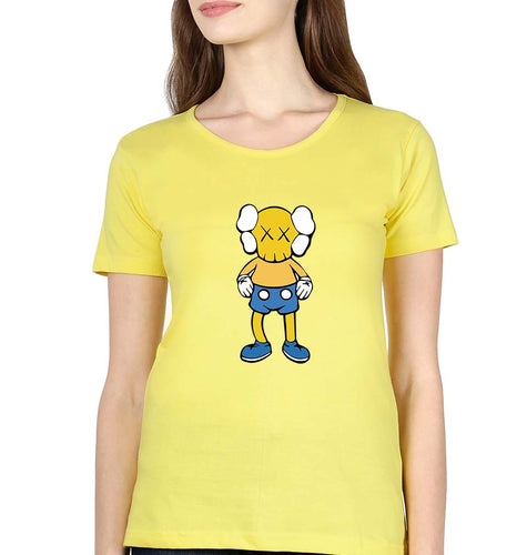 Kaws T-Shirt for Women-Yellow-Ektarfa.online