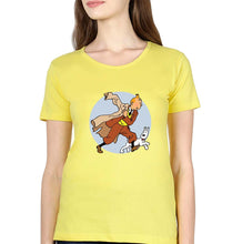 Load image into Gallery viewer, Tintin T-Shirt for Women-Yellow-Ektarfa.online

