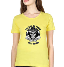 Load image into Gallery viewer, Poker T-Shirt for Women-Yellow-Ektarfa.online
