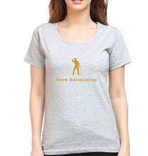 Load image into Gallery viewer, Seve Ballesteros Golf T-Shirt for Women-Grey Melange-Ektarfa.online
