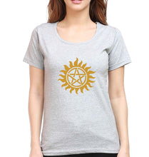 Load image into Gallery viewer, Supernatural T-Shirt for Women-Grey Melange-Ektarfa.online
