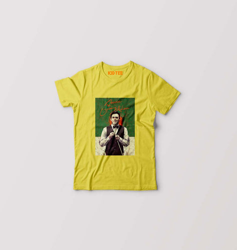 Ronnie O'Sullivan Snooker Kids T-Shirt for Boy/Girl-Yellow-Ektarfa.online
