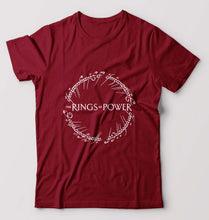 Load image into Gallery viewer, The Rings of Power T-Shirt for Men-S(38 Inches)-Maroon-Ektarfa.online
