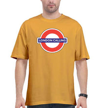 Load image into Gallery viewer, London Calling Oversized T-Shirt for Men-Golden Yellow-Ektarfa.online
