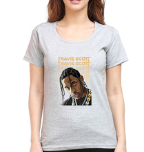 Load image into Gallery viewer, Travis Scott T-Shirt for Women-XS(32 Inches)-Grey Melange-Ektarfa.online

