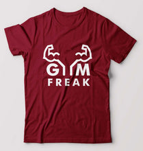 Load image into Gallery viewer, Gym T-Shirt for Men-Maroon-Ektarfa.online
