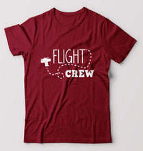 Load image into Gallery viewer, Flight Crew T-Shirt for Men-Maroon-Ektarfa.online
