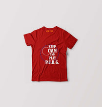 Load image into Gallery viewer, PUBG Keep Calm And Play Pubg Kids T-Shirt for Boy/Girl-Red-Ektarfa.online
