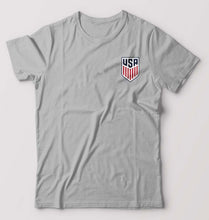 Load image into Gallery viewer, USA Football T-Shirt for Men-Grey Melange-Ektarfa.online
