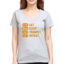 Load image into Gallery viewer, Trumpet T-Shirt for Women-Grey Melange-Ektarfa.online
