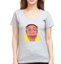 Load image into Gallery viewer, Khaby Lame T-Shirt for Women-Grey Melange-Ektarfa.online
