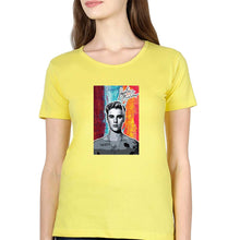 Load image into Gallery viewer, Justin Bieber T-Shirt for Women-Yellow-Ektarfa.online
