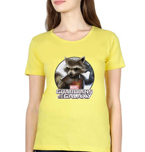 Load image into Gallery viewer, Rocket Raccoon T-Shirt for Women-Yellow-Ektarfa.online
