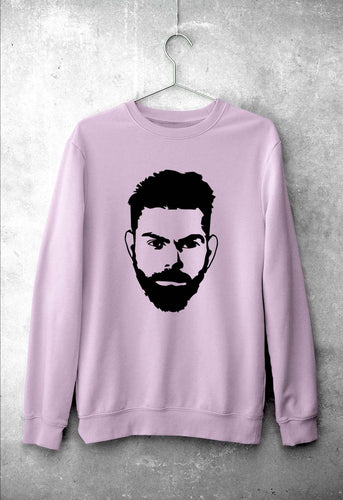 Virat Kohli Unisex Sweatshirt for Men/Women-Light Pink-Ektarfa.online