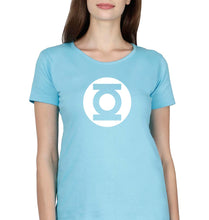 Load image into Gallery viewer, Green Lantern Superhero T-Shirt for Women-SkyBlue-Ektarfa.online
