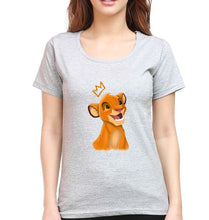 Load image into Gallery viewer, Lion King Simba T-Shirt for Women-Grey Melange-Ektarfa.online

