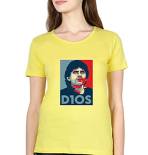 Load image into Gallery viewer, Diego Maradona T-Shirt for Women-Yellow-Ektarfa.online
