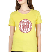 Load image into Gallery viewer, Cornell University T-Shirt for Women-Yellow-Ektarfa.online
