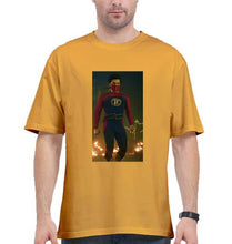 Load image into Gallery viewer, Minnal Murali Oversized T-Shirt for Men-Golden Yellow-Ektarfa.online
