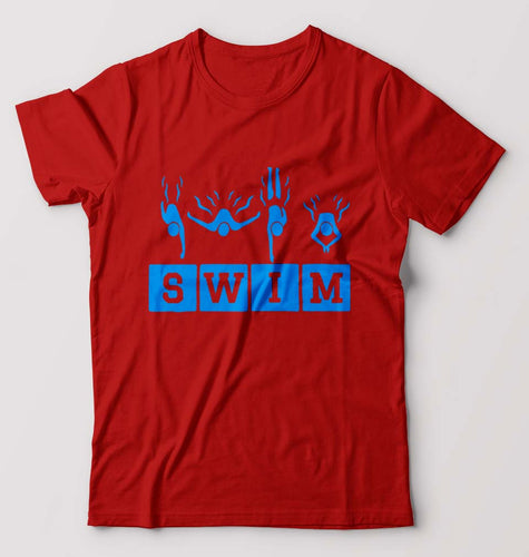 Swim T-Shirt for Men-RED-Ektarfa.online