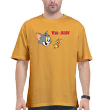 Load image into Gallery viewer, Tom and Jerry Oversized T-Shirt for Men-Golden Yellow-Ektarfa.online
