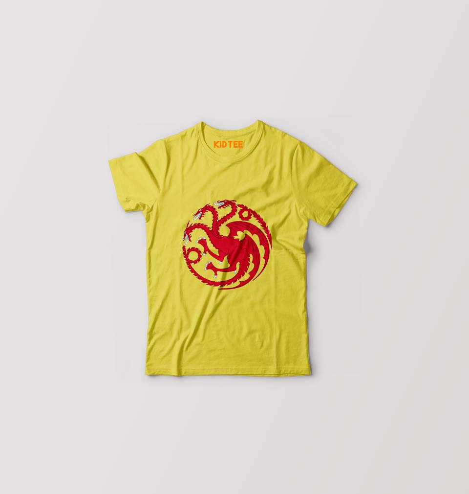 House of the Dragon (GOT) T-Shirt for Boy/Girl-Yellow-Ektarfa.online