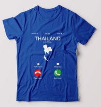 Load image into Gallery viewer, Thailand Calling T-Shirt for Men-Royal Blue-Ektarfa.online
